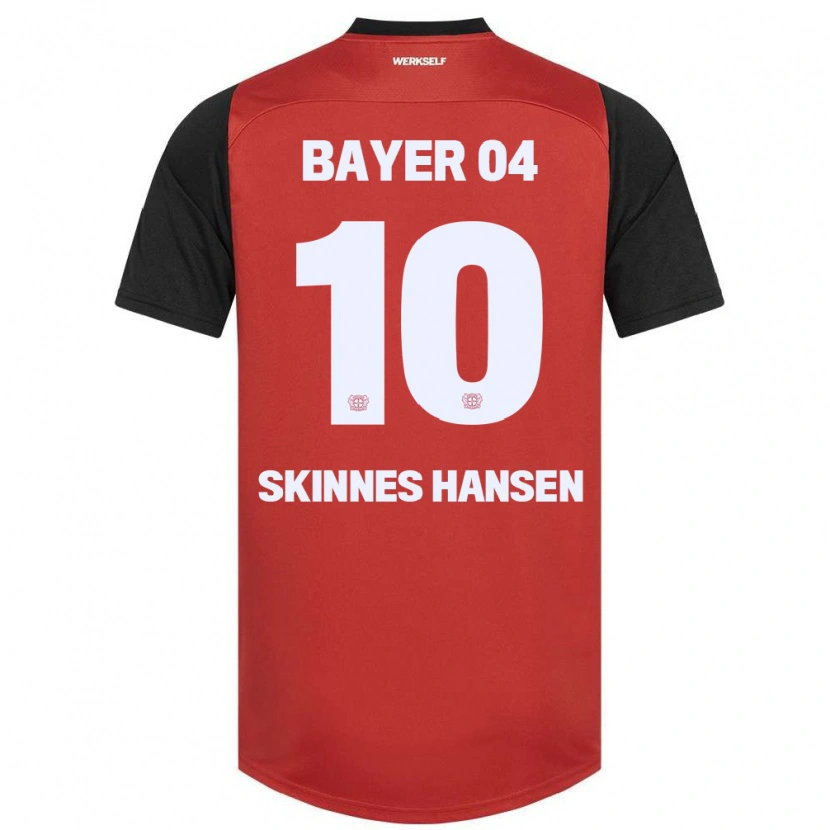 Danxen Män Synne Skinnes Hansen #10 Röd Svart Hemmatröja Matchtröjor 2024/25 Tröjor T-Tröja