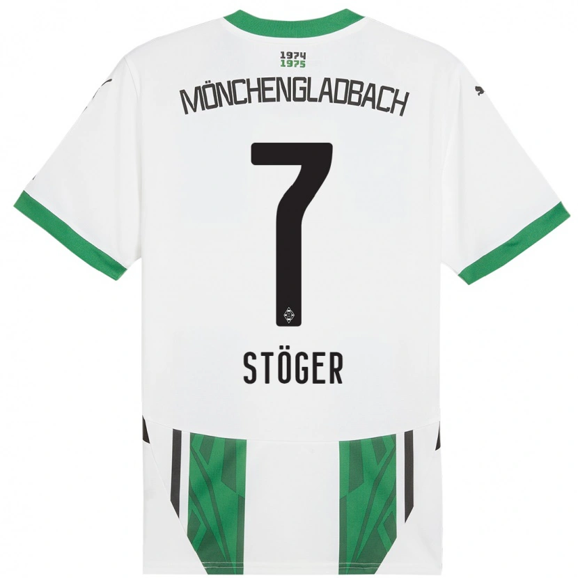 Danxen Män Kevin Stöger #7 Vit Grön Hemmatröja Matchtröjor 2024/25 Tröjor T-Tröja