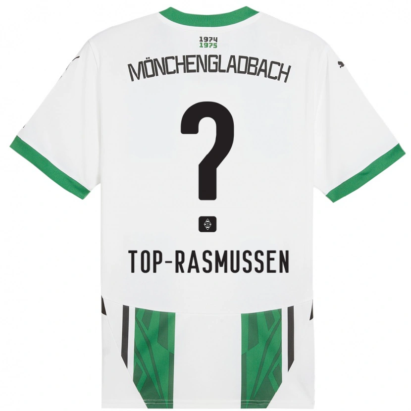 Danxen Män Tristan Top-Rasmussen #0 Vit Grön Hemmatröja Matchtröjor 2024/25 Tröjor T-Tröja