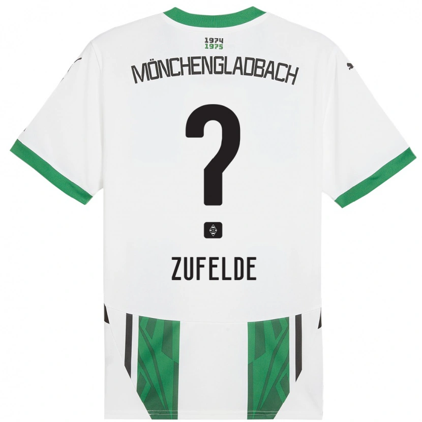Danxen Män Isaac Ferreira Zufelde #0 Vit Grön Hemmatröja Matchtröjor 2024/25 Tröjor T-Tröja