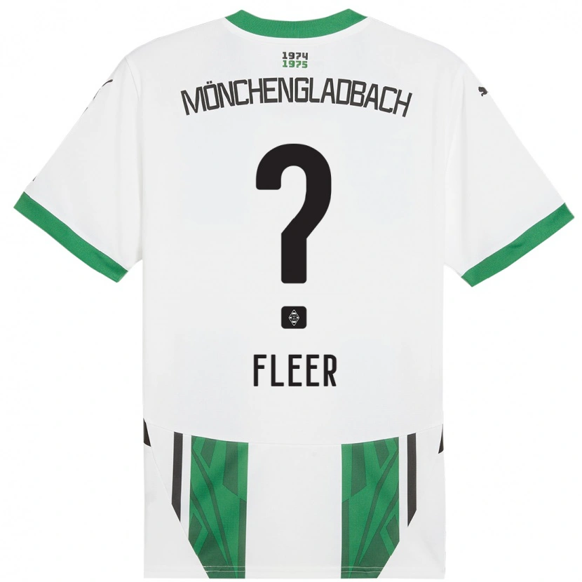 Danxen Män Mattis Fleer #0 Vit Grön Hemmatröja Matchtröjor 2024/25 Tröjor T-Tröja