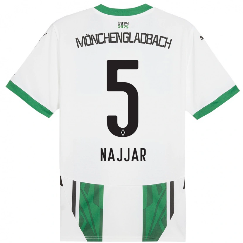 Danxen Män Jamil Najjar #5 Vit Grön Hemmatröja Matchtröjor 2024/25 Tröjor T-Tröja