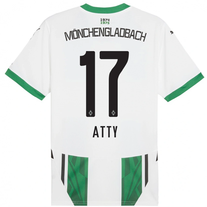 Danxen Män Yassir Atty #17 Vit Grön Hemmatröja Matchtröjor 2024/25 Tröjor T-Tröja