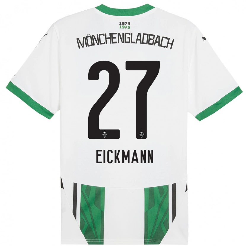 Danxen Män Mia Eickmann #27 Vit Grön Hemmatröja Matchtröjor 2024/25 Tröjor T-Tröja