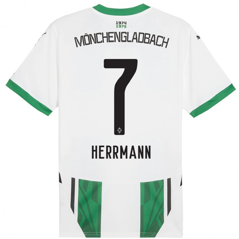 Danxen Män Patrick Herrmann #7 Vit Grön Hemmatröja Matchtröjor 2024/25 Tröjor T-Tröja