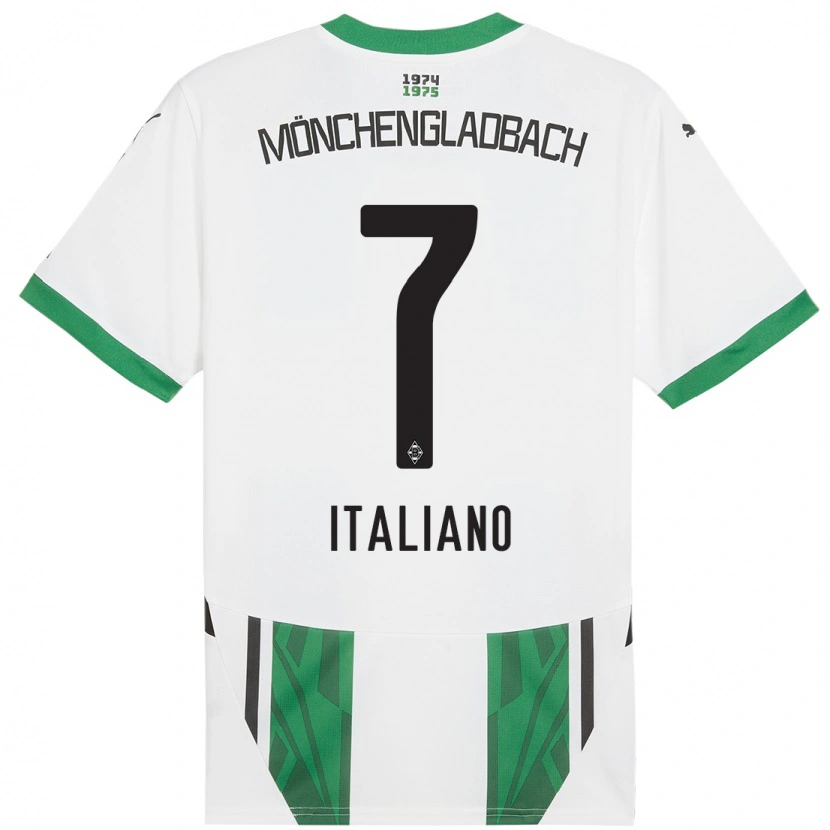 Danxen Män Jacob Italiano #7 Vit Grön Hemmatröja Matchtröjor 2024/25 Tröjor T-Tröja
