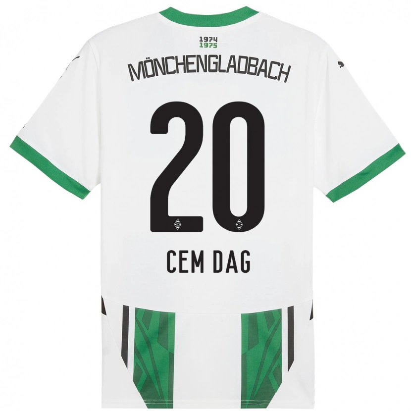 Danxen Män Cem Dag #20 Vit Grön Hemmatröja Matchtröjor 2024/25 Tröjor T-Tröja