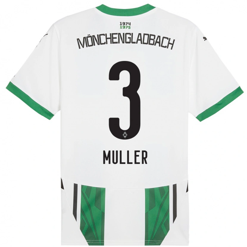 Danxen Män Barbara Müller #3 Vit Grön Hemmatröja Matchtröjor 2024/25 Tröjor T-Tröja