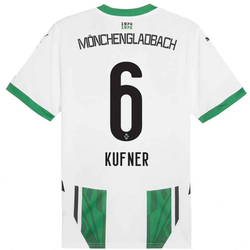 Danxen Män Anne-Catherine Kufner #6 Vit Grön Hemmatröja Matchtröjor 2024/25 Tröjor T-Tröja