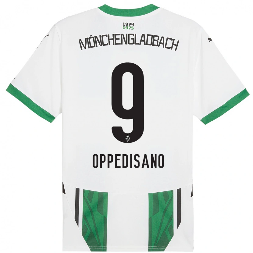 Danxen Män Valentina Oppedisano #9 Vit Grön Hemmatröja Matchtröjor 2024/25 Tröjor T-Tröja