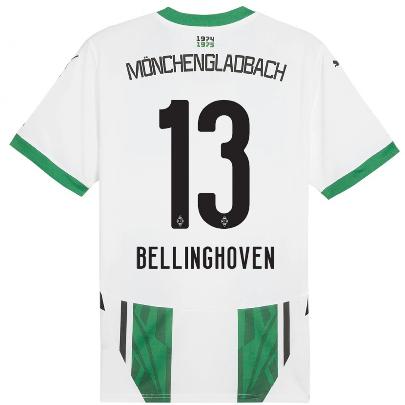 Danxen Män Christina Bellinghoven #13 Vit Grön Hemmatröja Matchtröjor 2024/25 Tröjor T-Tröja