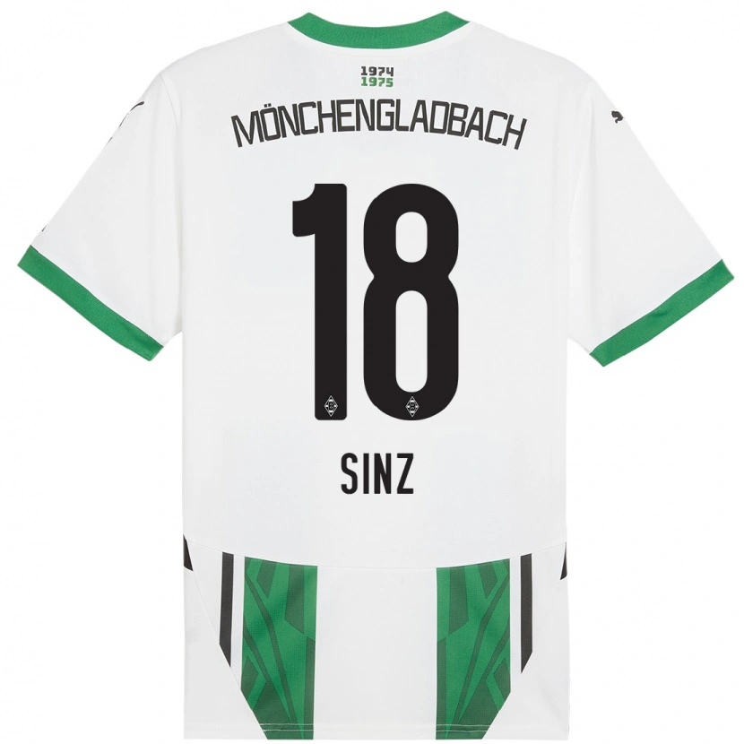 Danxen Män Michelle Sinz #18 Vit Grön Hemmatröja Matchtröjor 2024/25 Tröjor T-Tröja