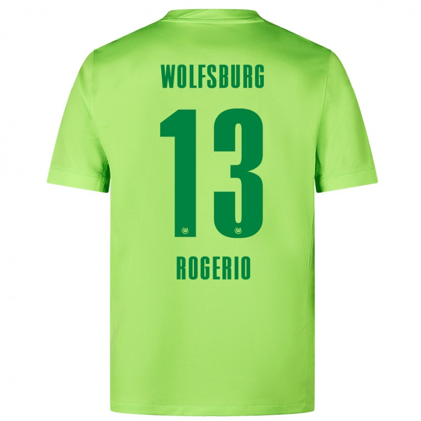 Danxen Män Rogério #13 Fluorescerande Grön Hemmatröja Matchtröjor 2024/25 Tröjor T-Tröja