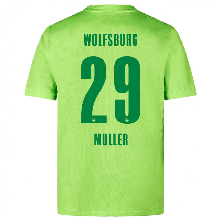 Danxen Män Marius Müller #29 Fluorescerande Grön Hemmatröja Matchtröjor 2024/25 Tröjor T-Tröja