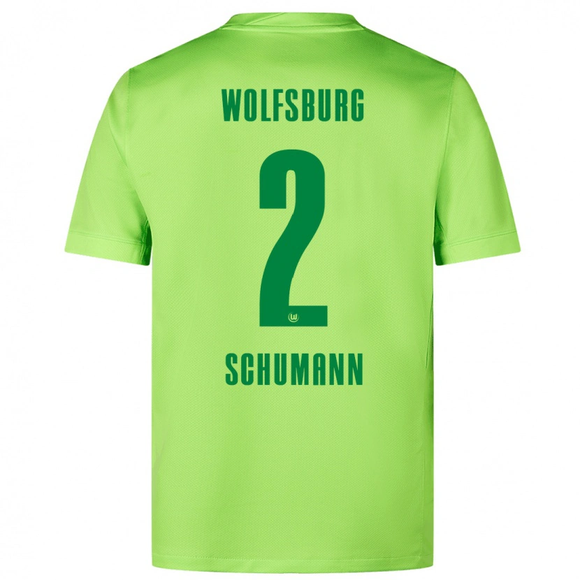 Danxen Män Anton Schumann #2 Fluorescerande Grön Hemmatröja Matchtröjor 2024/25 Tröjor T-Tröja