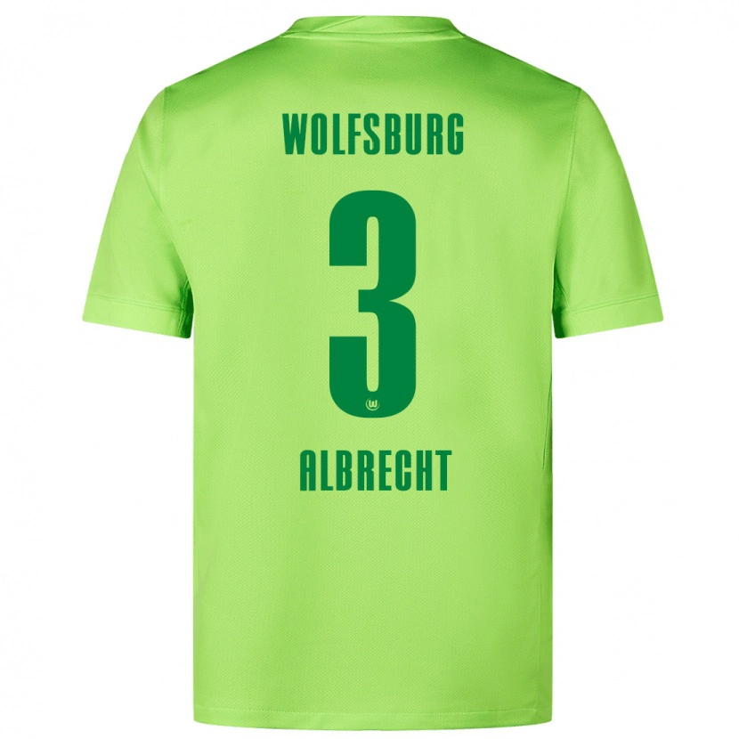 Danxen Män Ben Albrecht #3 Fluorescerande Grön Hemmatröja Matchtröjor 2024/25 Tröjor T-Tröja