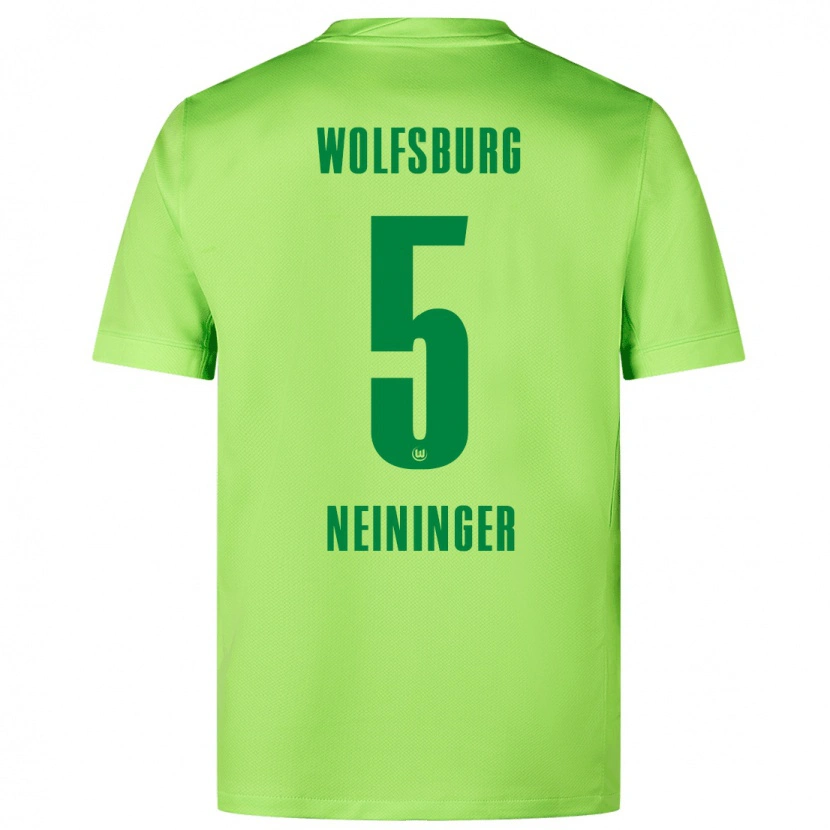 Danxen Män Tim Neininger #5 Fluorescerande Grön Hemmatröja Matchtröjor 2024/25 Tröjor T-Tröja