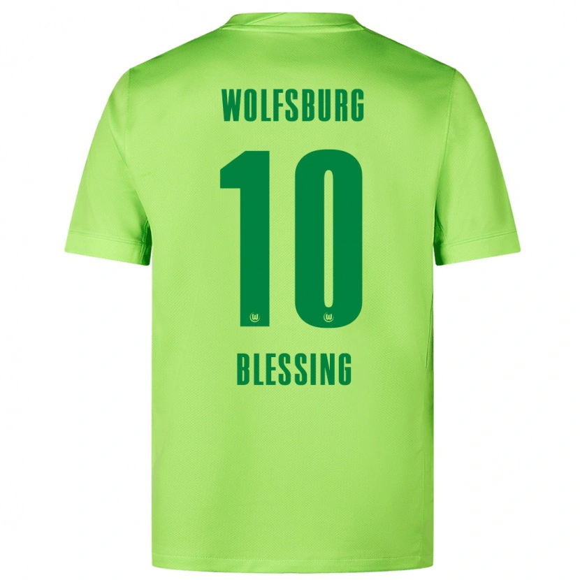 Danxen Män Èlisée Blessing #10 Fluorescerande Grön Hemmatröja Matchtröjor 2024/25 Tröjor T-Tröja