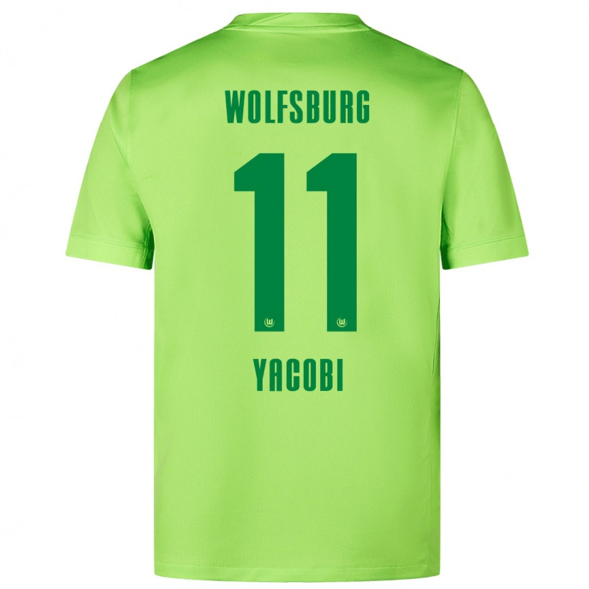 Danxen Män Nilas Yacobi #11 Fluorescerande Grön Hemmatröja Matchtröjor 2024/25 Tröjor T-Tröja