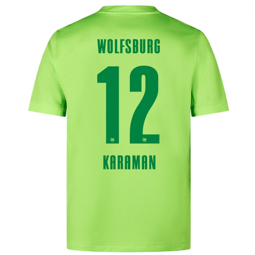 Danxen Män Tarik Karaman #12 Fluorescerande Grön Hemmatröja Matchtröjor 2024/25 Tröjor T-Tröja