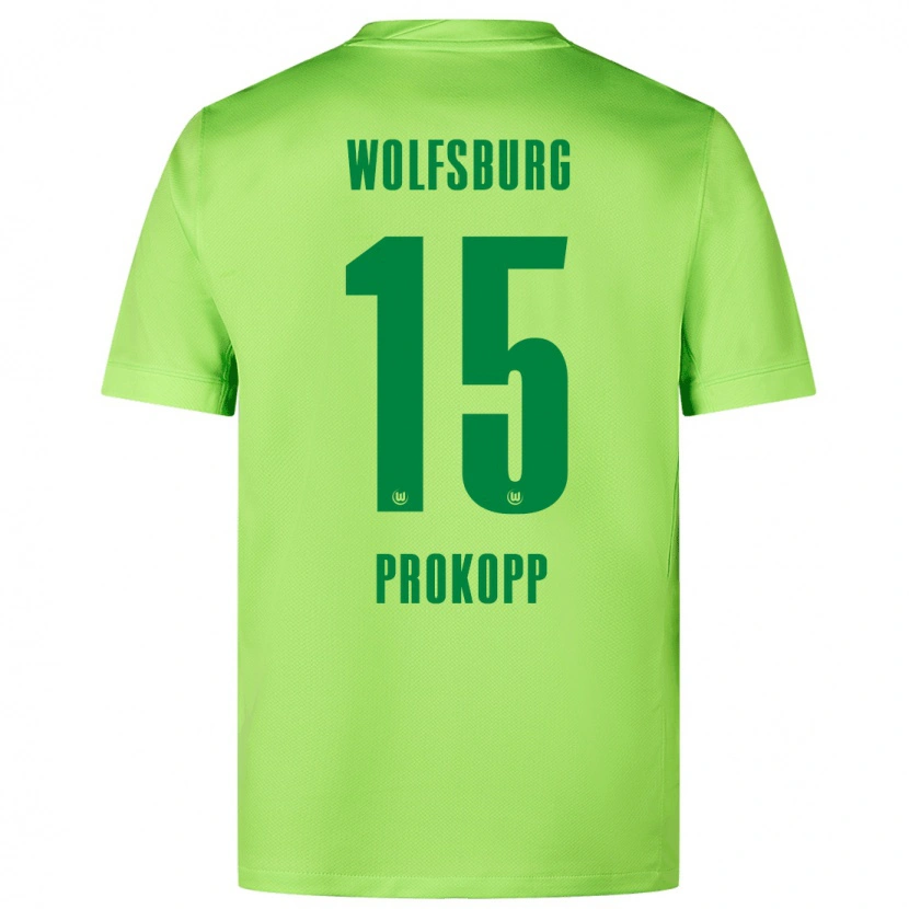 Danxen Män Oskar Prokopp #15 Fluorescerande Grön Hemmatröja Matchtröjor 2024/25 Tröjor T-Tröja
