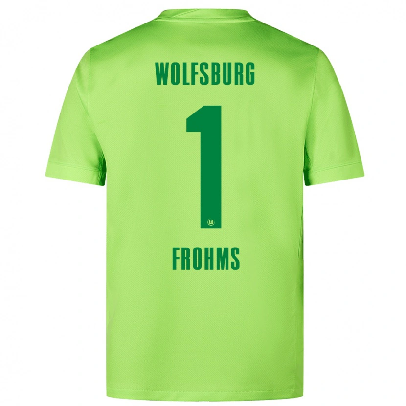 Danxen Män Merle Frohms #1 Fluorescerande Grön Hemmatröja Matchtröjor 2024/25 Tröjor T-Tröja