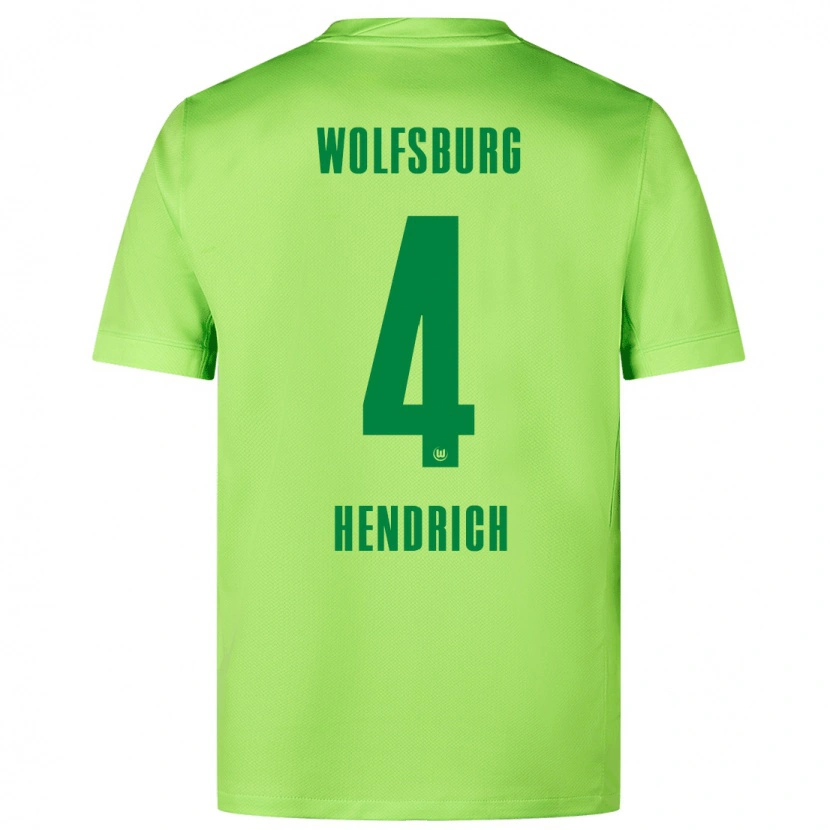 Danxen Män Kathrin Hendrich #4 Fluorescerande Grön Hemmatröja Matchtröjor 2024/25 Tröjor T-Tröja