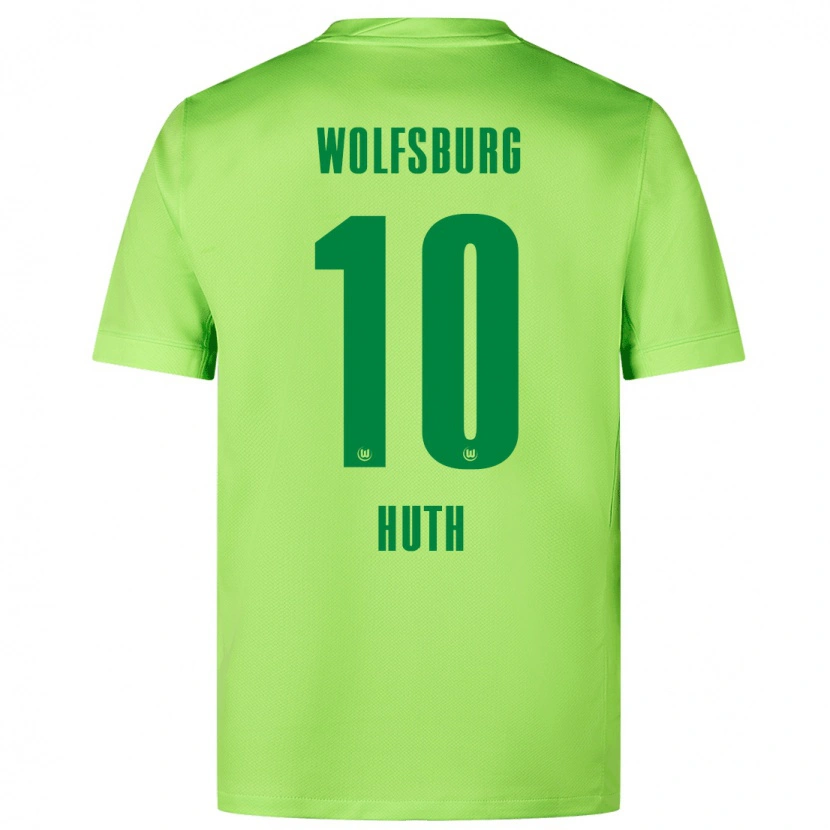 Danxen Män Svenja Huth #10 Fluorescerande Grön Hemmatröja Matchtröjor 2024/25 Tröjor T-Tröja