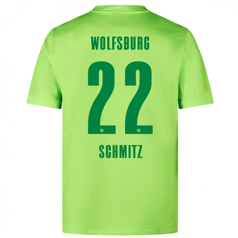 Danxen Män Lisa Schmitz #22 Fluorescerande Grön Hemmatröja Matchtröjor 2024/25 Tröjor T-Tröja
