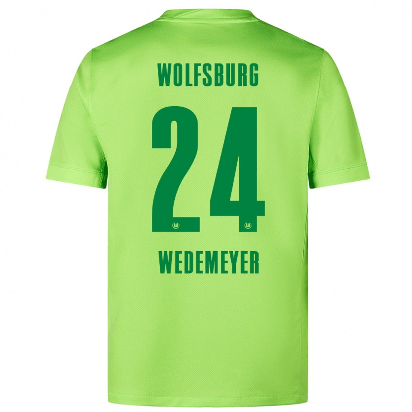 Danxen Män Joelle Wedemeyer #24 Fluorescerande Grön Hemmatröja Matchtröjor 2024/25 Tröjor T-Tröja