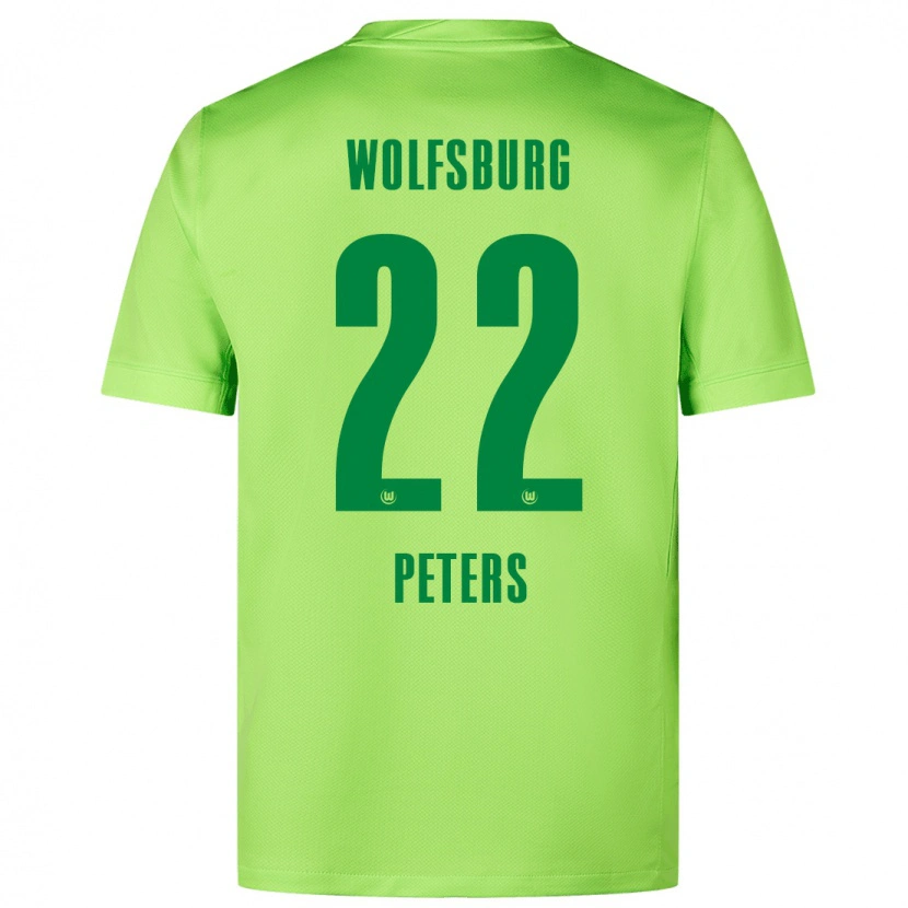 Danxen Män Laurin Peters #22 Fluorescerande Grön Hemmatröja Matchtröjor 2024/25 Tröjor T-Tröja