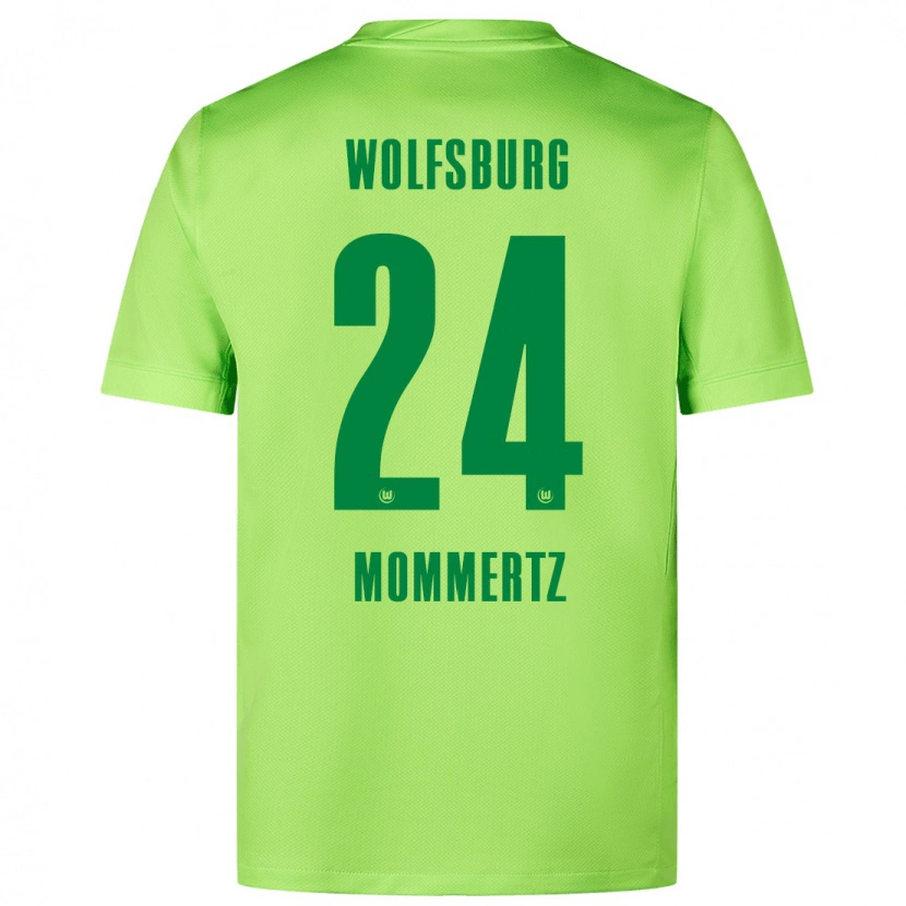 Danxen Män Benjamin Mommertz #24 Fluorescerande Grön Hemmatröja Matchtröjor 2024/25 Tröjor T-Tröja