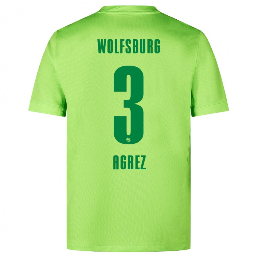Danxen Män Sara Agrež #3 Fluorescerande Grön Hemmatröja Matchtröjor 2024/25 Tröjor T-Tröja