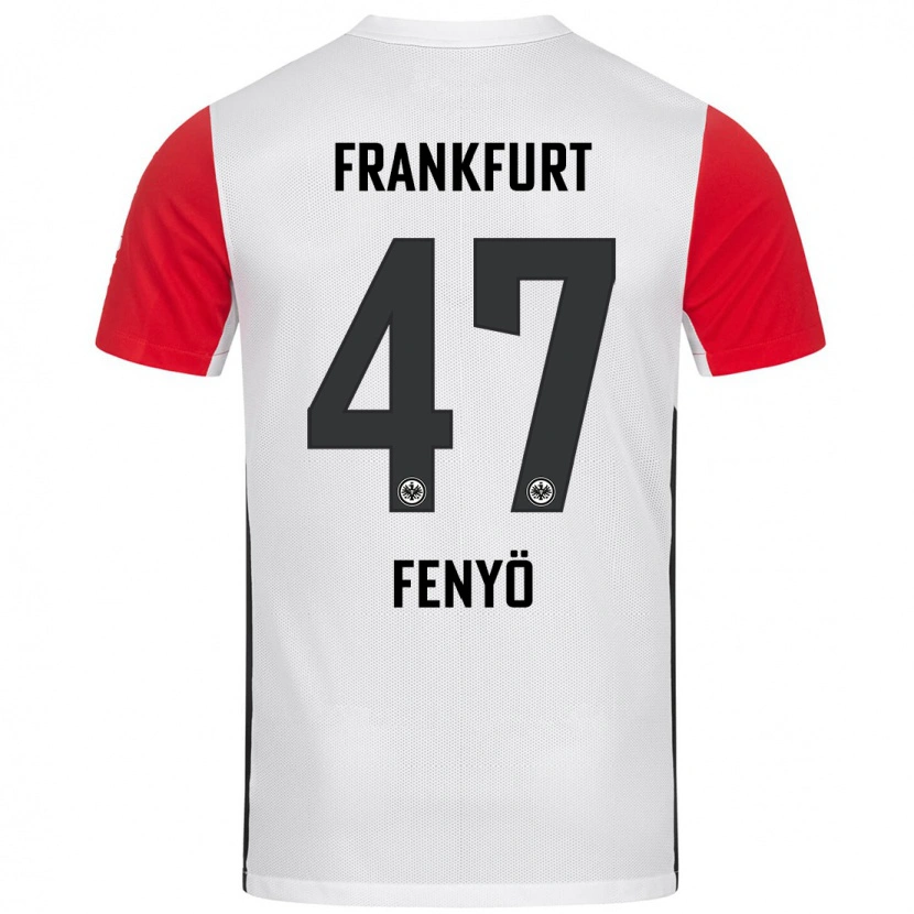 Danxen Män Noah Fenyő #47 Vit Röd Hemmatröja Matchtröjor 2024/25 Tröjor T-Tröja