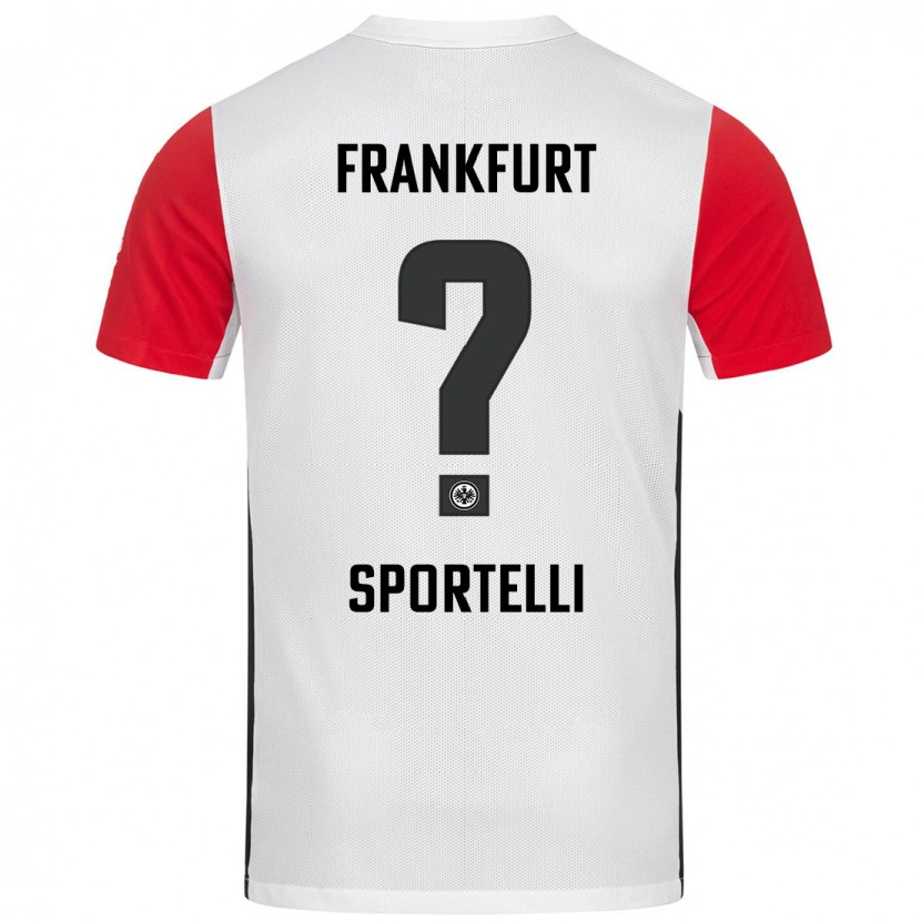 Danxen Män Flavio Sportelli #0 Vit Röd Hemmatröja Matchtröjor 2024/25 Tröjor T-Tröja