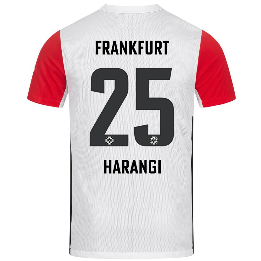 Danxen Män Aiden Harangi #25 Vit Röd Hemmatröja Matchtröjor 2024/25 Tröjor T-Tröja