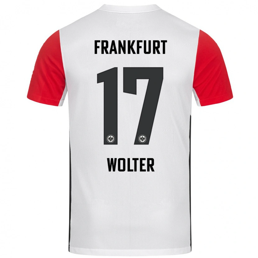 Danxen Män Pia-Sophie Wolter #17 Vit Röd Hemmatröja Matchtröjor 2024/25 Tröjor T-Tröja