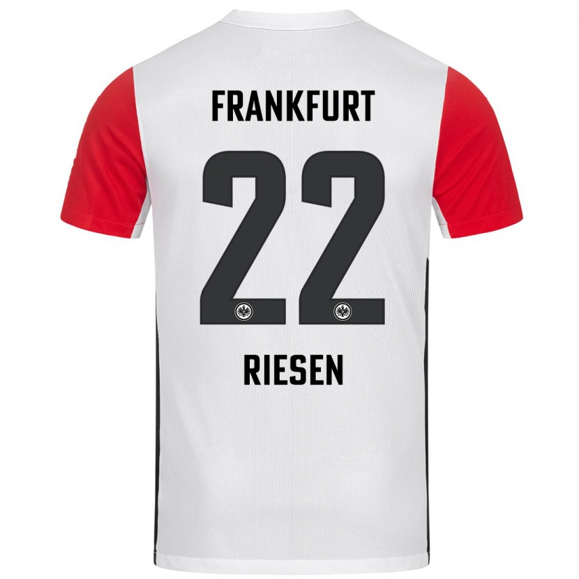 Danxen Män Nadine Riesen #22 Vit Röd Hemmatröja Matchtröjor 2024/25 Tröjor T-Tröja