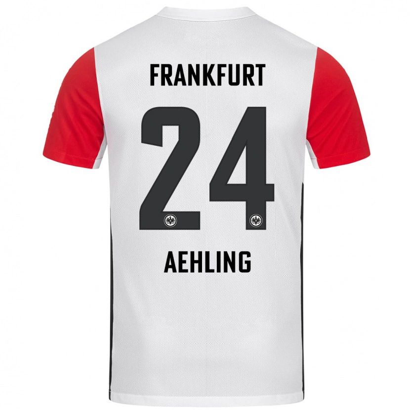 Danxen Män Anna Aehling #24 Vit Röd Hemmatröja Matchtröjor 2024/25 Tröjor T-Tröja