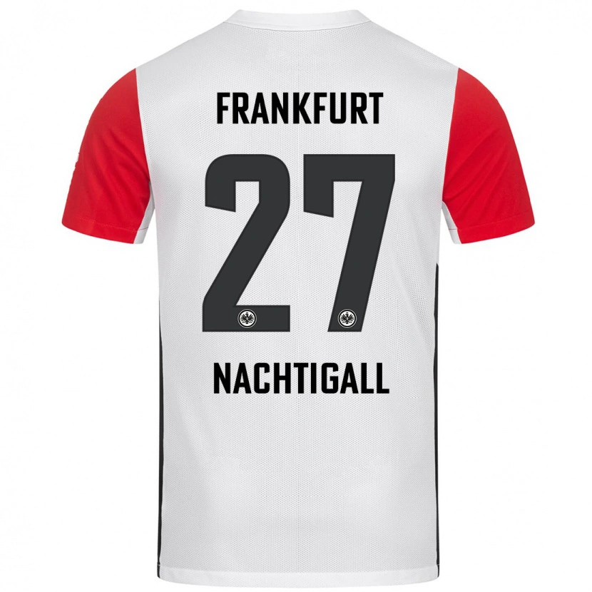 Danxen Män Sophie Nachtigall #27 Vit Röd Hemmatröja Matchtröjor 2024/25 Tröjor T-Tröja