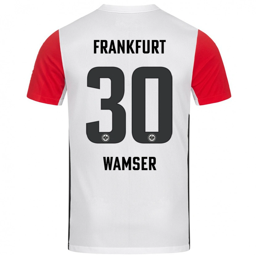 Danxen Män Carlotta Wamser #30 Vit Röd Hemmatröja Matchtröjor 2024/25 Tröjor T-Tröja