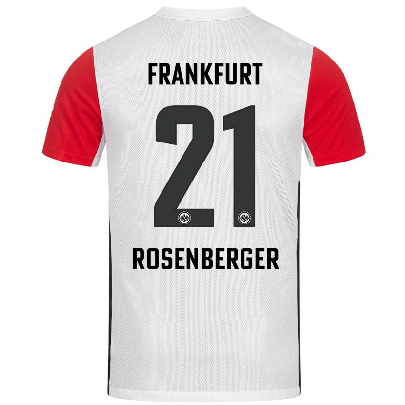 Danxen Män Robin Rosenberger #21 Vit Röd Hemmatröja Matchtröjor 2024/25 Tröjor T-Tröja
