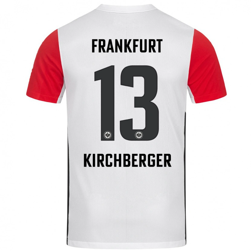 Danxen Män Virginia Kirchberger #13 Vit Röd Hemmatröja Matchtröjor 2024/25 Tröjor T-Tröja
