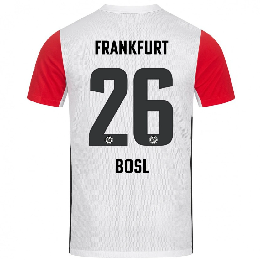Danxen Män Cara Bosl #26 Vit Röd Hemmatröja Matchtröjor 2024/25 Tröjor T-Tröja