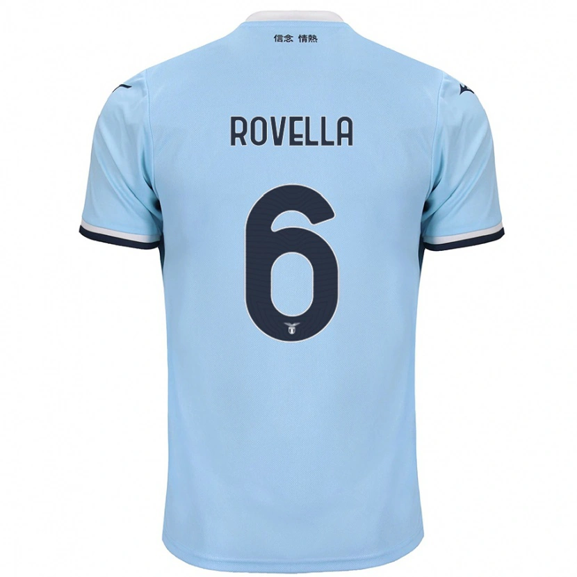 Danxen Män Nicolò Rovella #6 Blå Hemmatröja Matchtröjor 2024/25 Tröjor T-Tröja