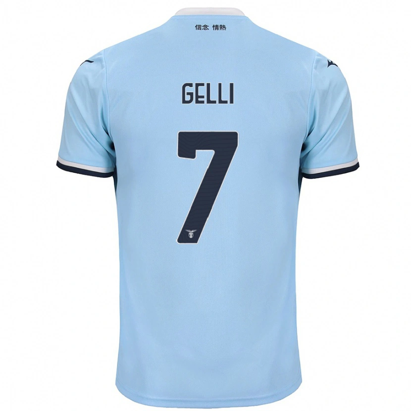 Danxen Män Valerio Gelli #7 Blå Hemmatröja Matchtröjor 2024/25 Tröjor T-Tröja