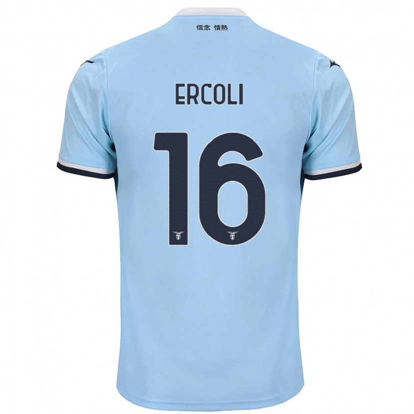 Danxen Män Michele Ercoli #16 Blå Hemmatröja Matchtröjor 2024/25 Tröjor T-Tröja