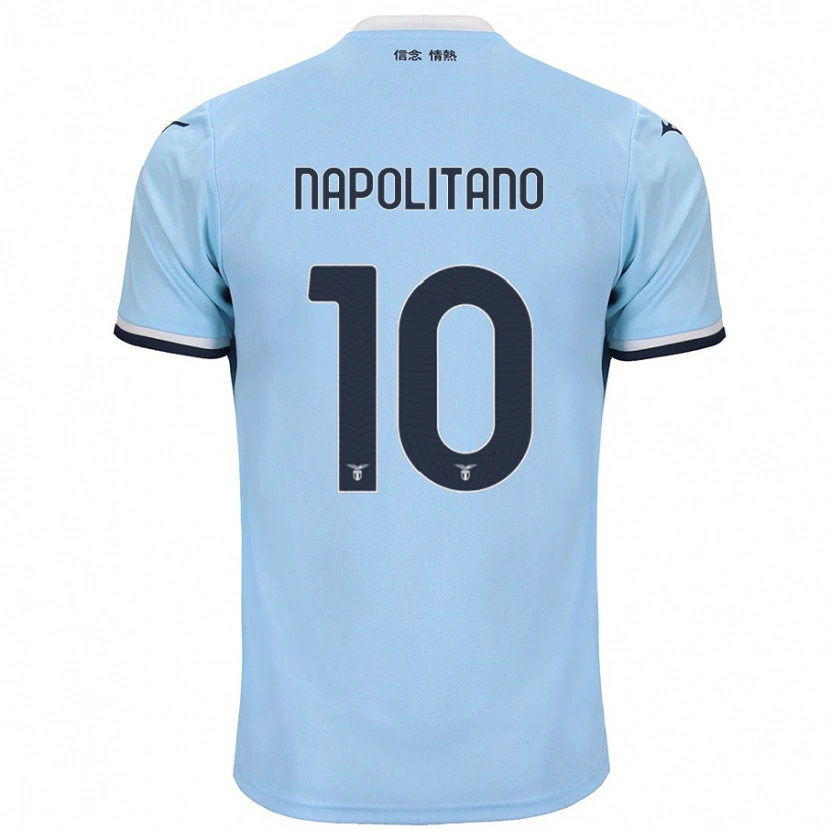 Danxen Män Luca Napolitano #10 Blå Hemmatröja Matchtröjor 2024/25 Tröjor T-Tröja