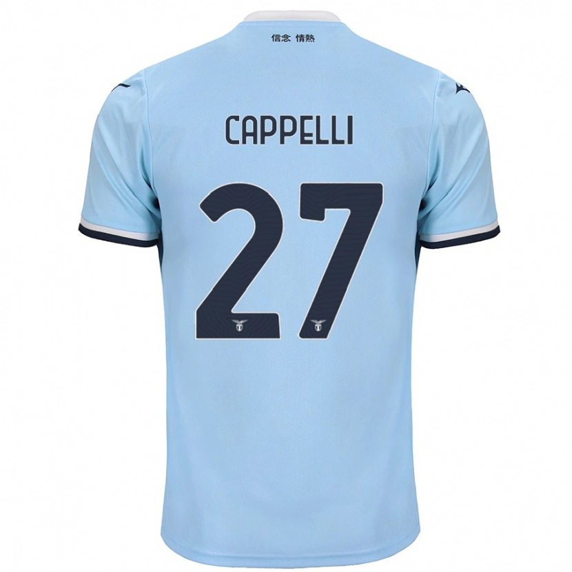 Danxen Män Tommaso Cappelli #27 Blå Hemmatröja Matchtröjor 2024/25 Tröjor T-Tröja