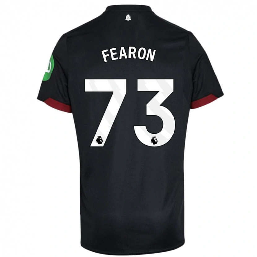 Danxen Män Preston Fearon #73 Svart Vit Bortatröja Matchtröjor 2024/25 Tröjor T-Tröja